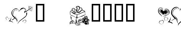 KR Cuori Divertenti 7 font preview